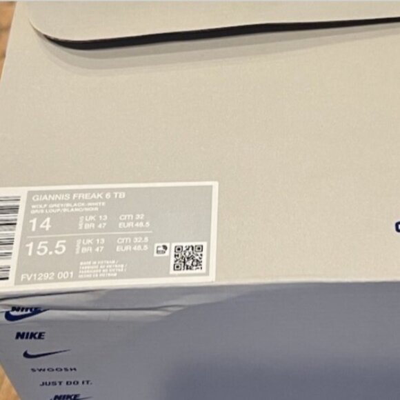 Men 14 NIKE GIANNIS ZOOM FREAK 6 TB BASKETBALL SHOES Wolf Grey New in Box - Picture 6 of 6